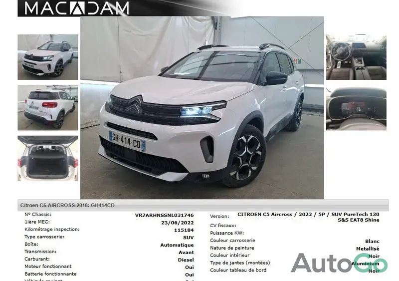 Продажа Citroen C5 Aircross II, 2022 г., Минск Минск - изображение 2
