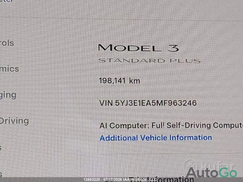 Продажа Tesla Model 3 , 2021 г., Минск Минск - изображение 9