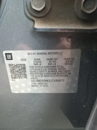 Продажа Chevrolet Cruze II, 2018г., Минск Минск