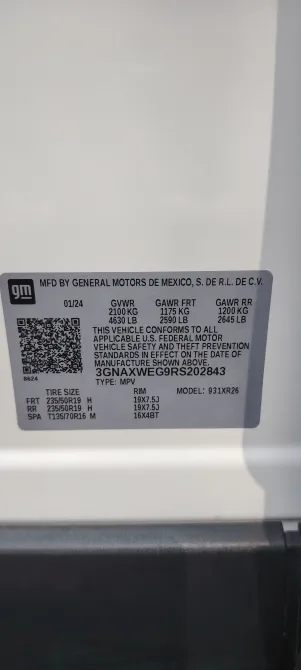 Продажа Chevrolet Equinox III Рестайлинг, 2024г., Молодечно Молодечно - изображение 16
